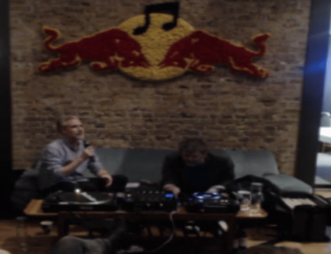 Flyer for event James Murphy's Red Bull Music Academy Lecture.