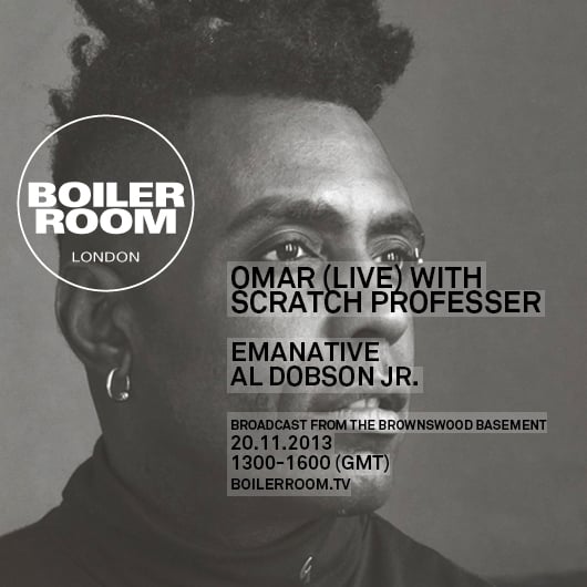 Flyer for event Omar (LIVE) with Scratch Professor.