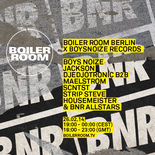 Flyer for event Berlin x Boysnoize Records.
