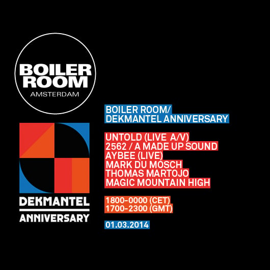 Flyer for event Dekmantel Anniversary.
