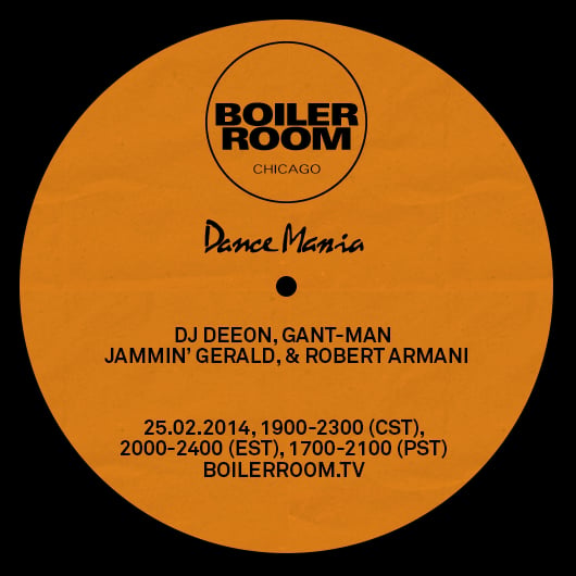 Flyer for event Dance Mania Boiler Room Chicago.