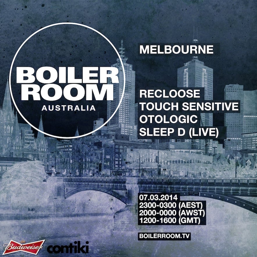 Flyer for event Boiler Room Australia: Melbourne Night.