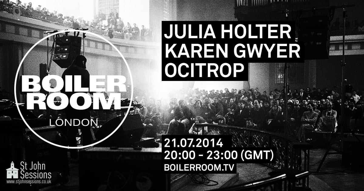 Flyer for event St Johns Sessions: Julia Holter.