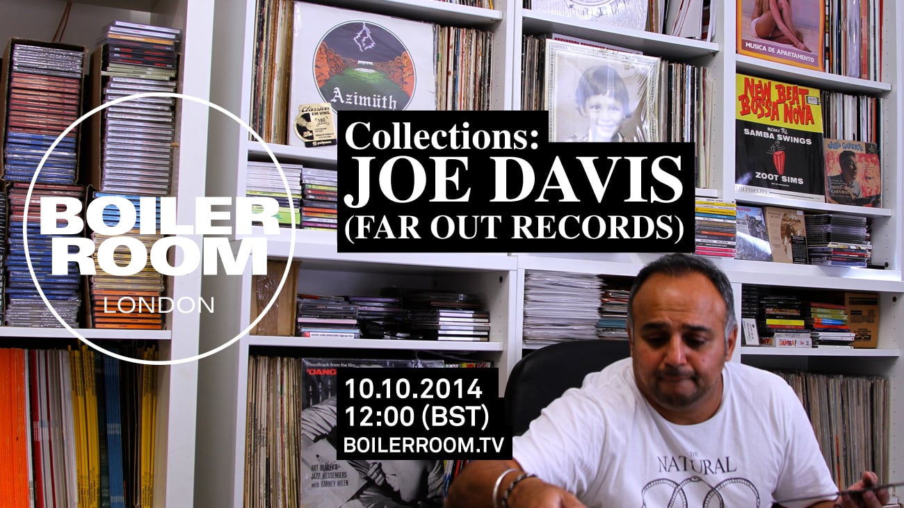Flyer for event Collections: Joe Davis (Far Out Recordings).