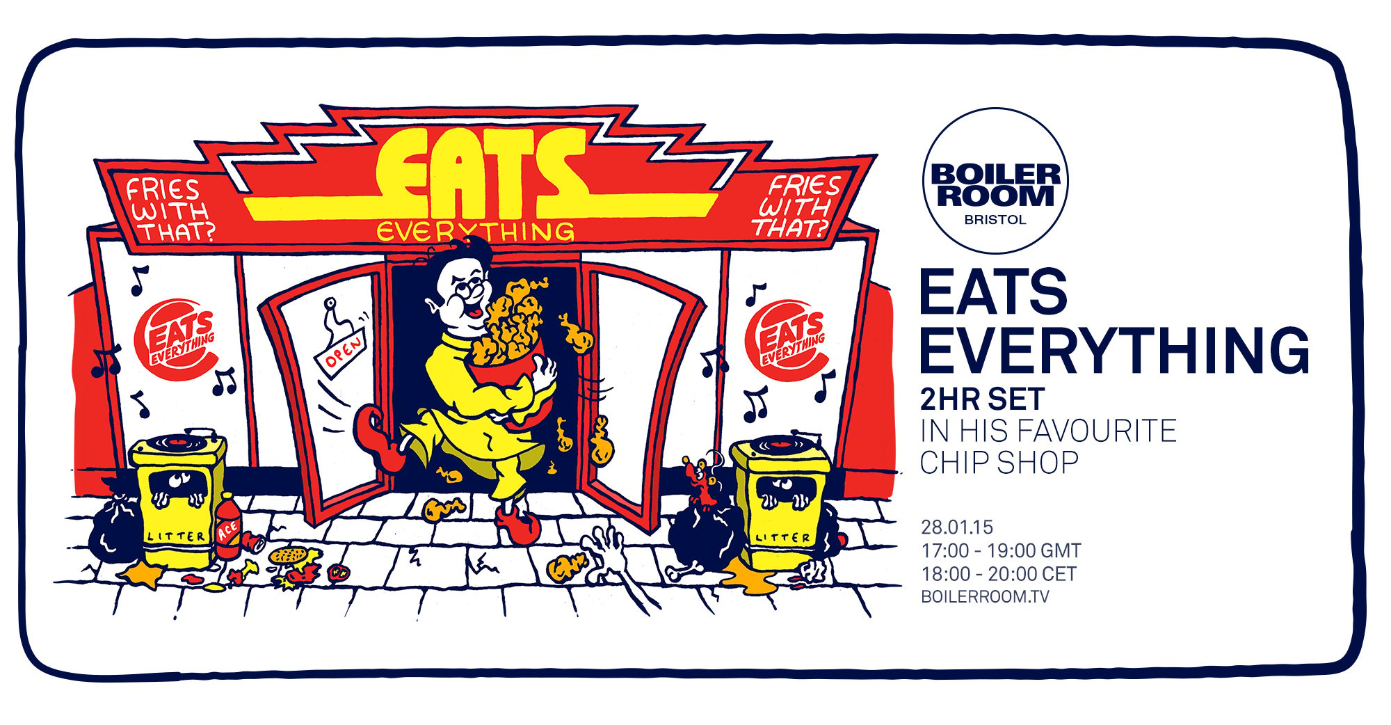 Flyer for event Eats Everything: Chip Shop Special.