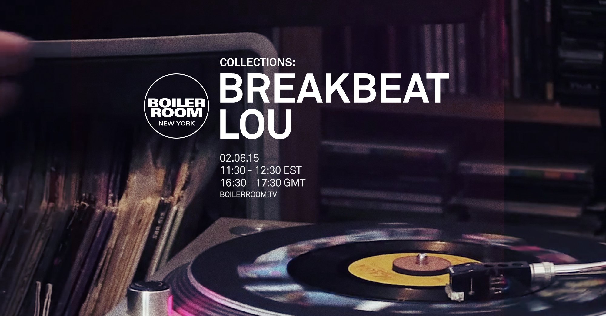 Flyer for event Collections: Breakbeat Lou .