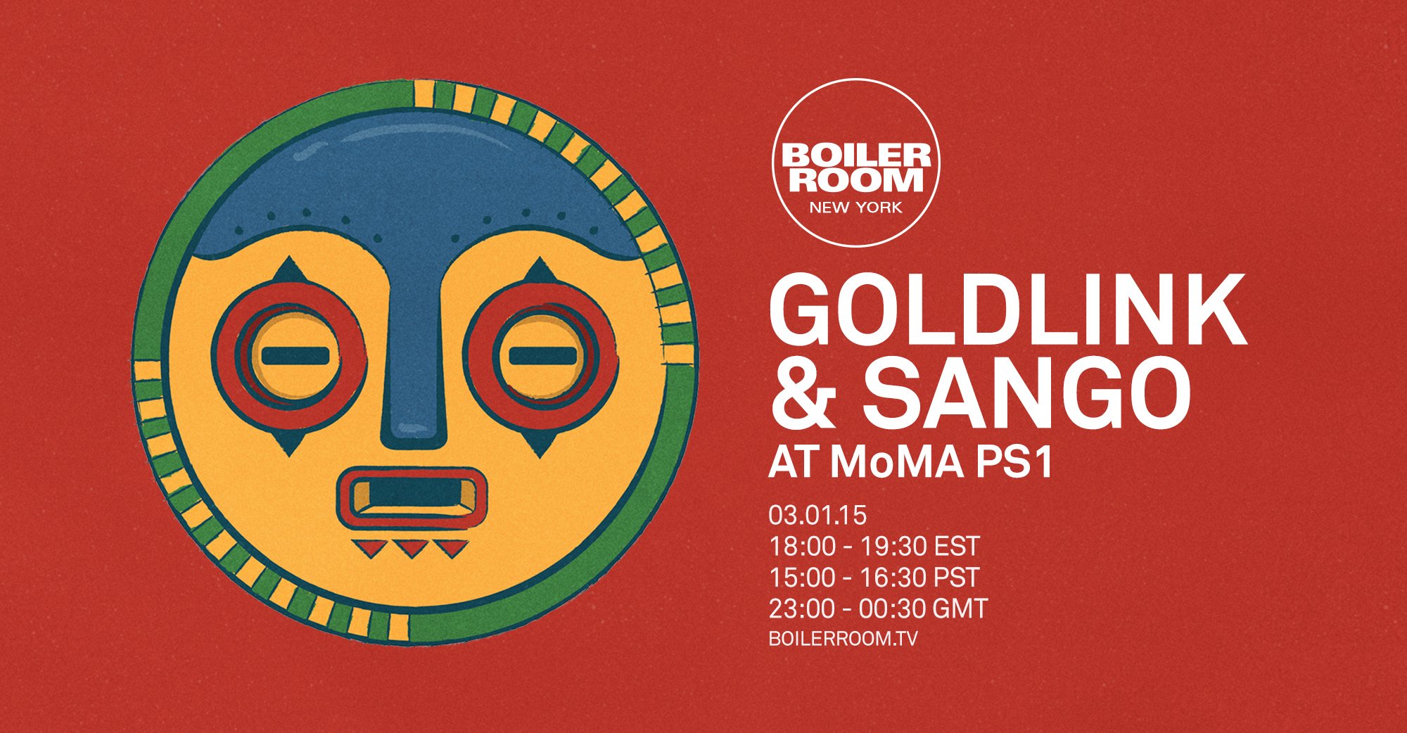 Flyer for event Sango & Goldlink.