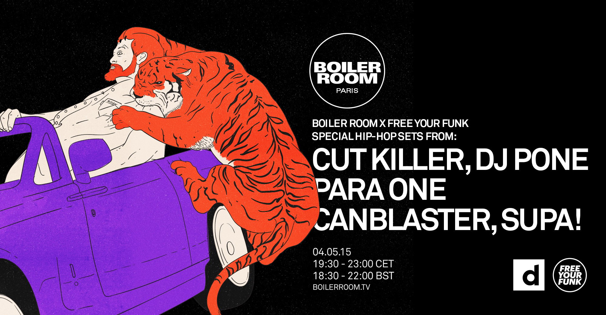 Flyer for event Paris: Hip-Hop Special.