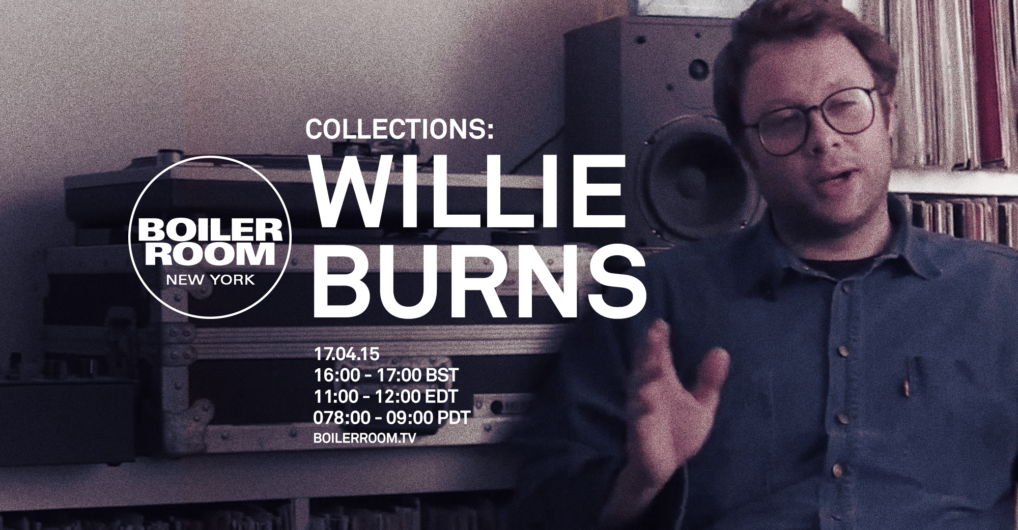 Flyer for event Collections: Willie Burns.