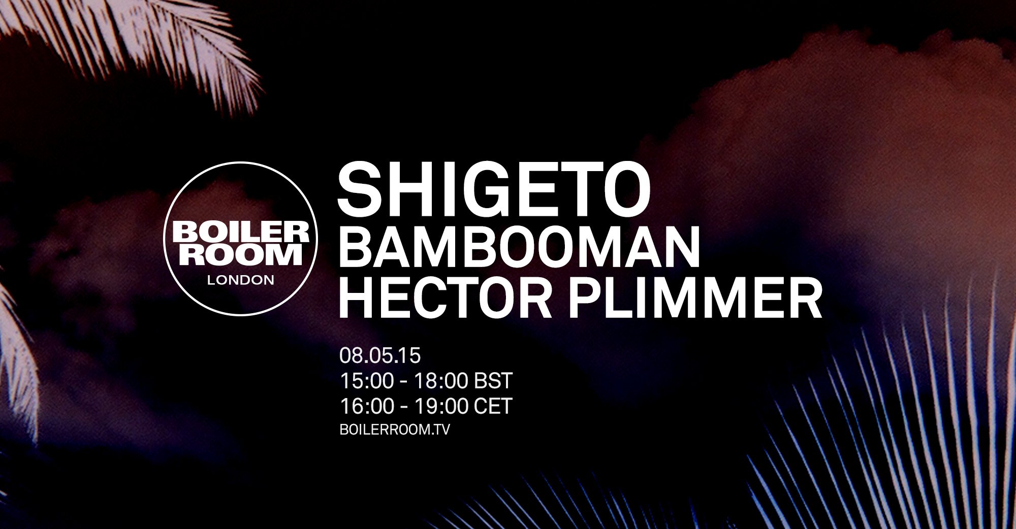 Flyer for event London: Shigeto.