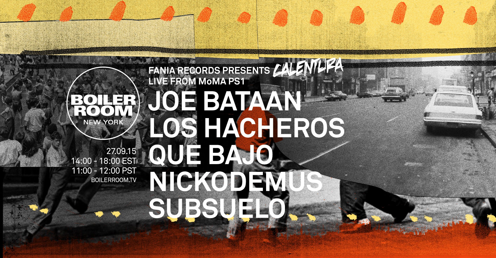 Flyer for event Calentura: Live at MoMA PS1.