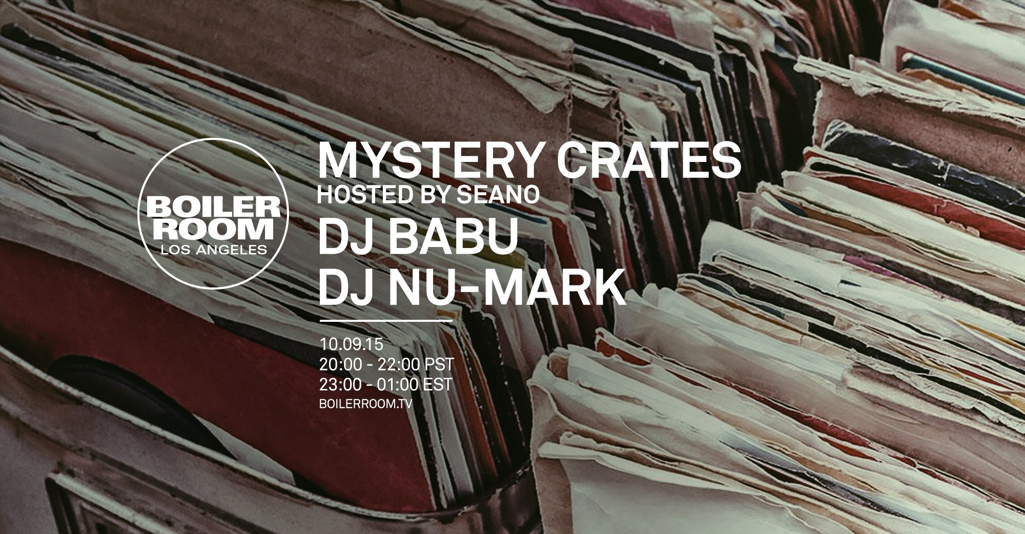 Flyer for event Los Angeles: DJ Babu & DJ Nu-Mark.
