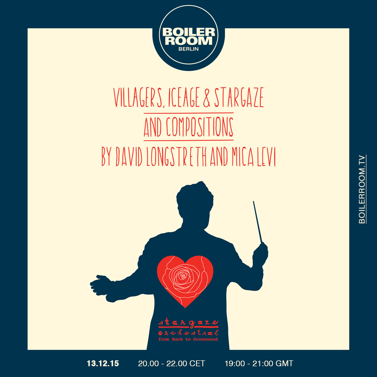 Flyer for event Berlin: Villagers, Iceage & Stargaze.