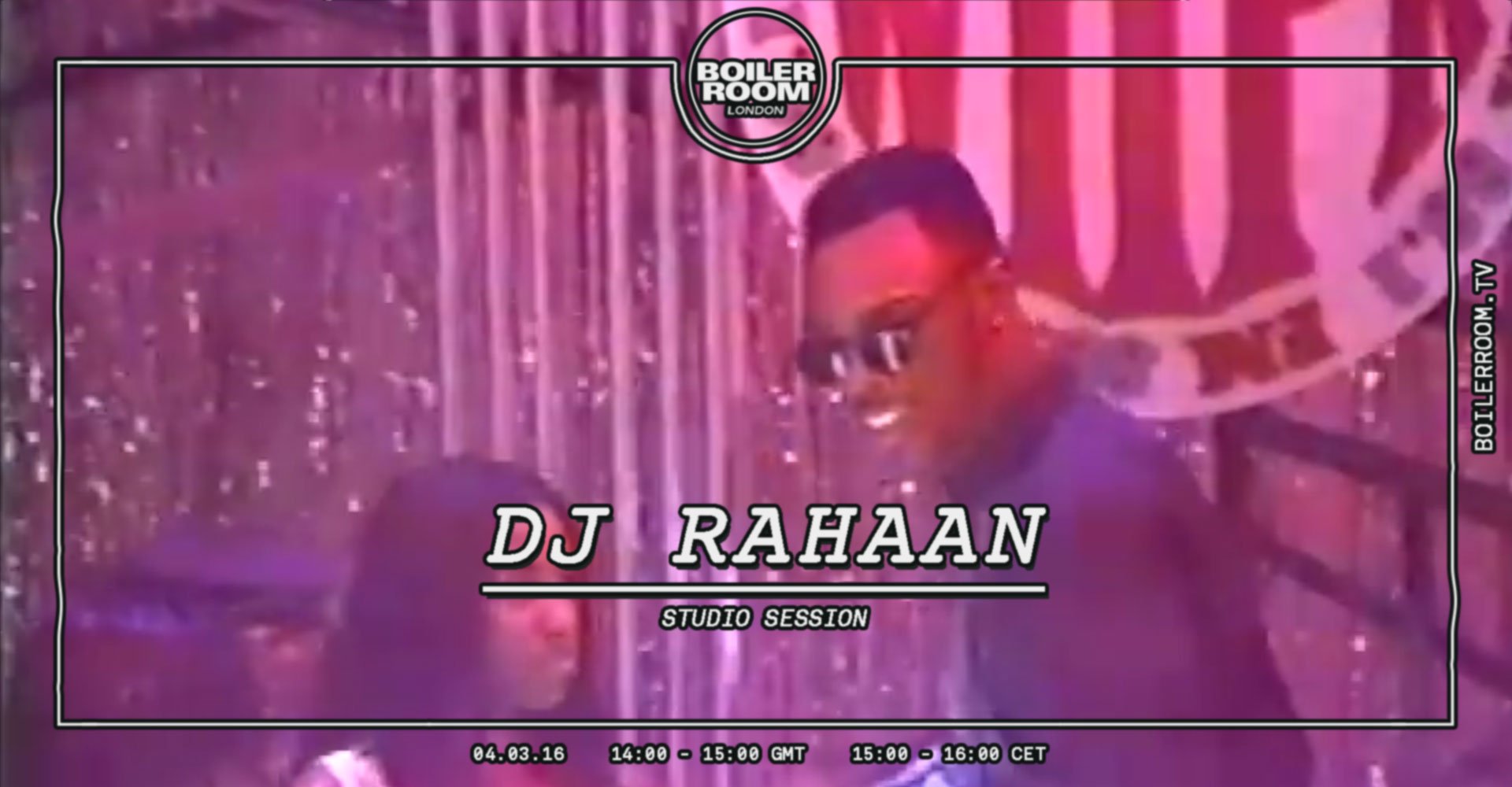 Flyer for event London: Rahaan.
