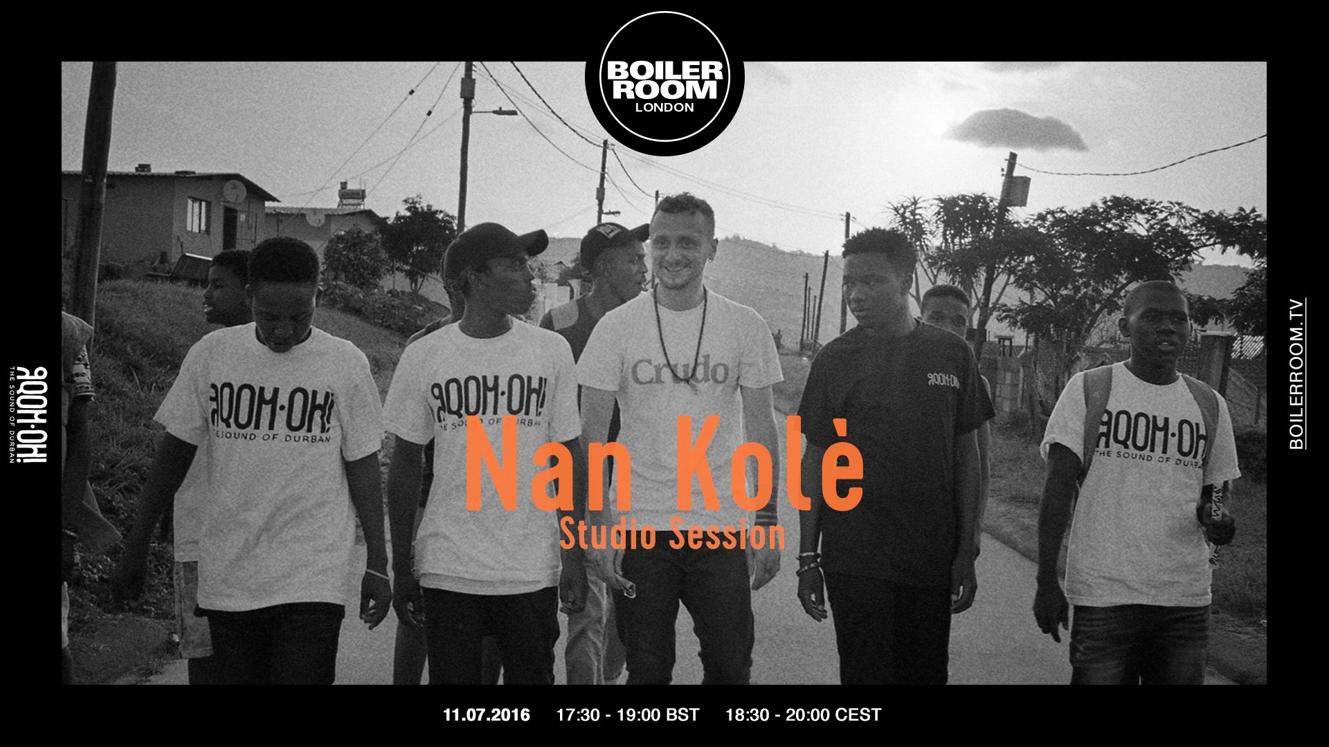 Flyer for event Nan Kolè "Studio Session".