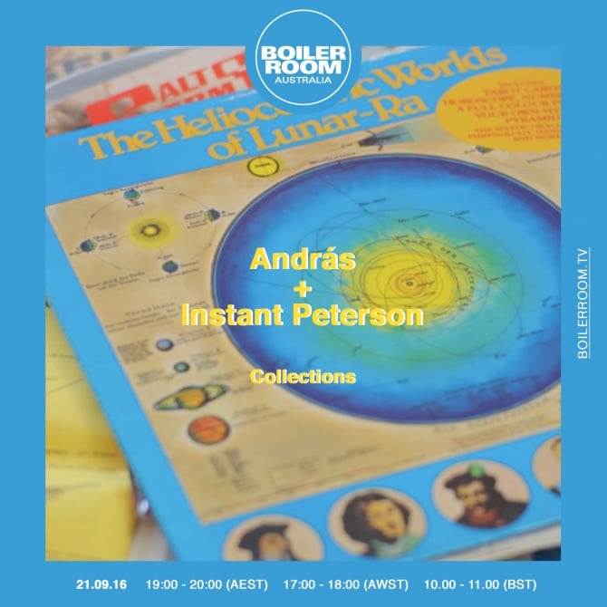 Flyer for event András + Instant Peterson.