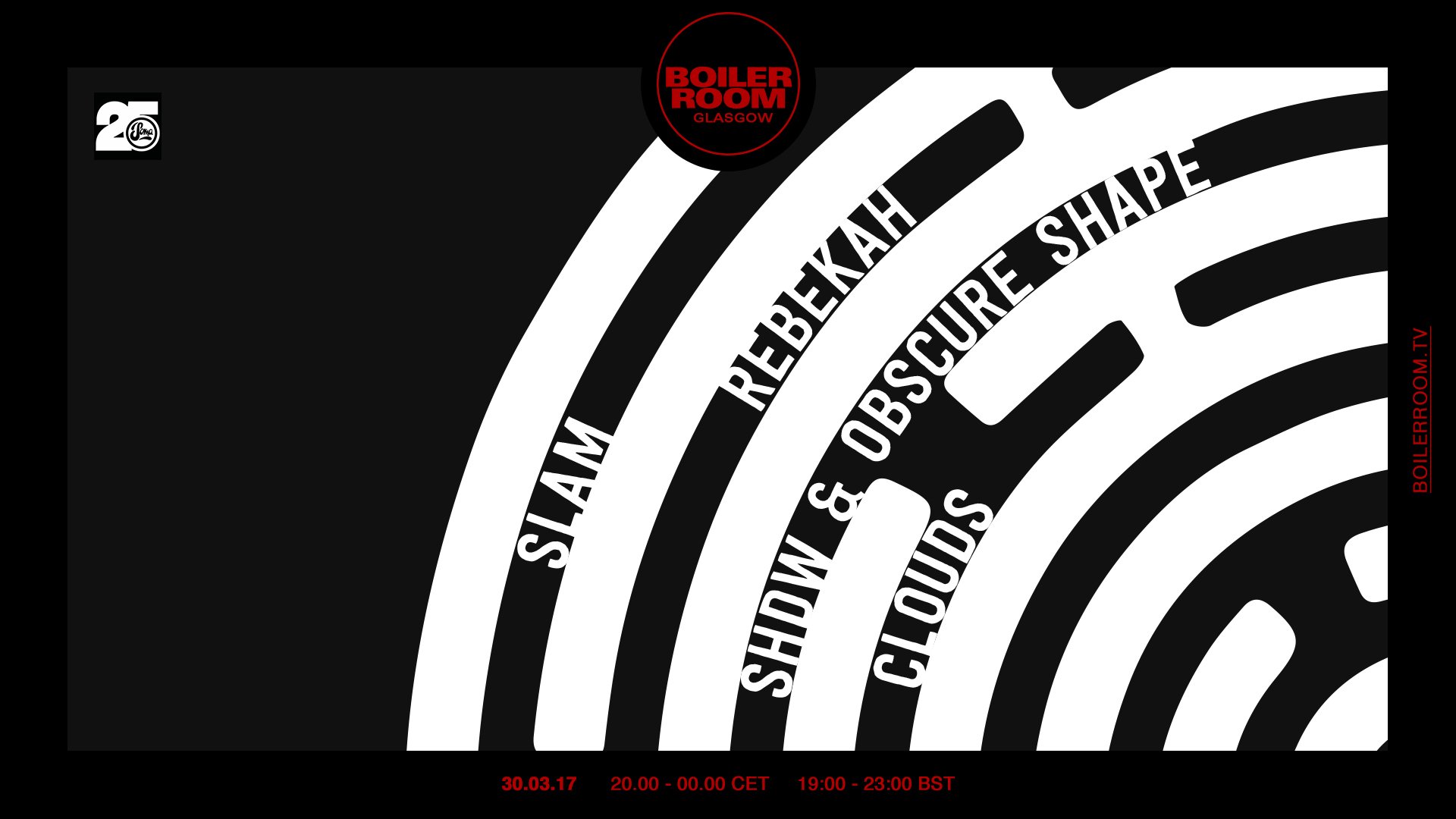 Flyer for event Glasgow: Soma 25.