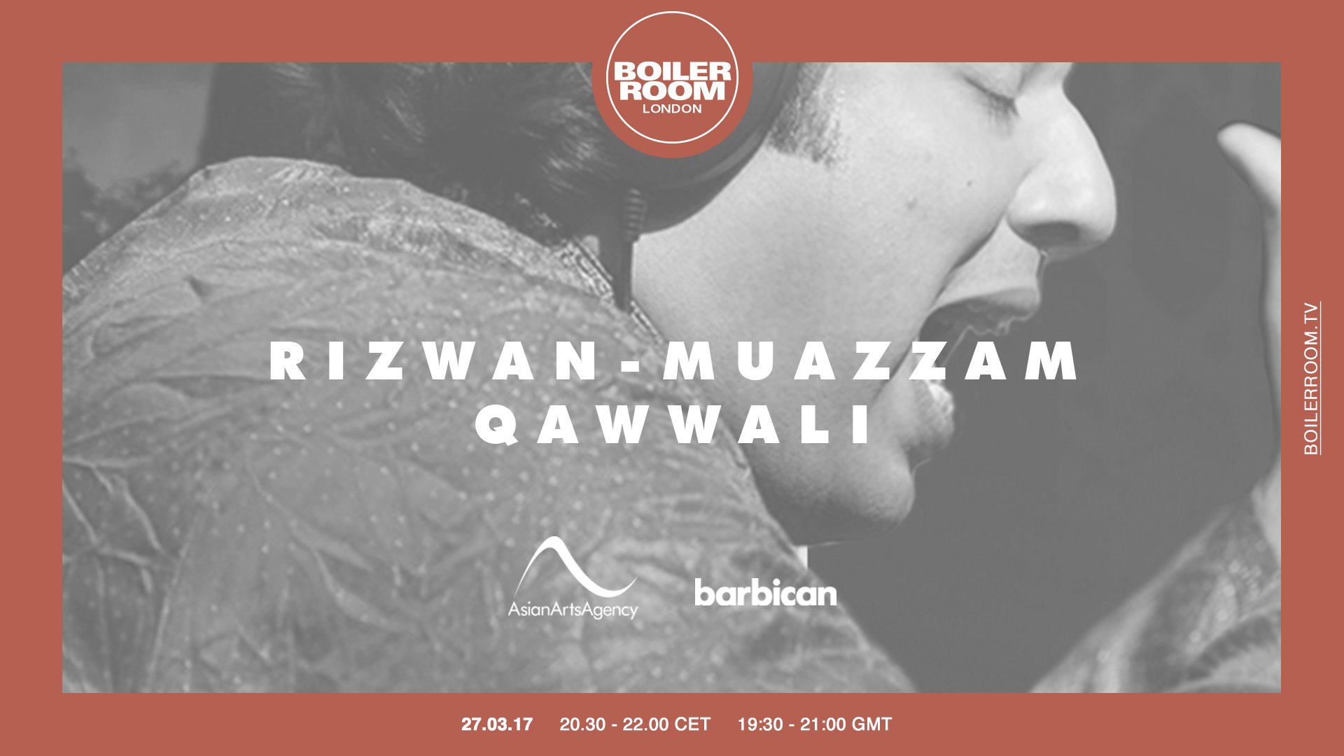 Flyer for event Rizwan-Muazzam Qawwali.