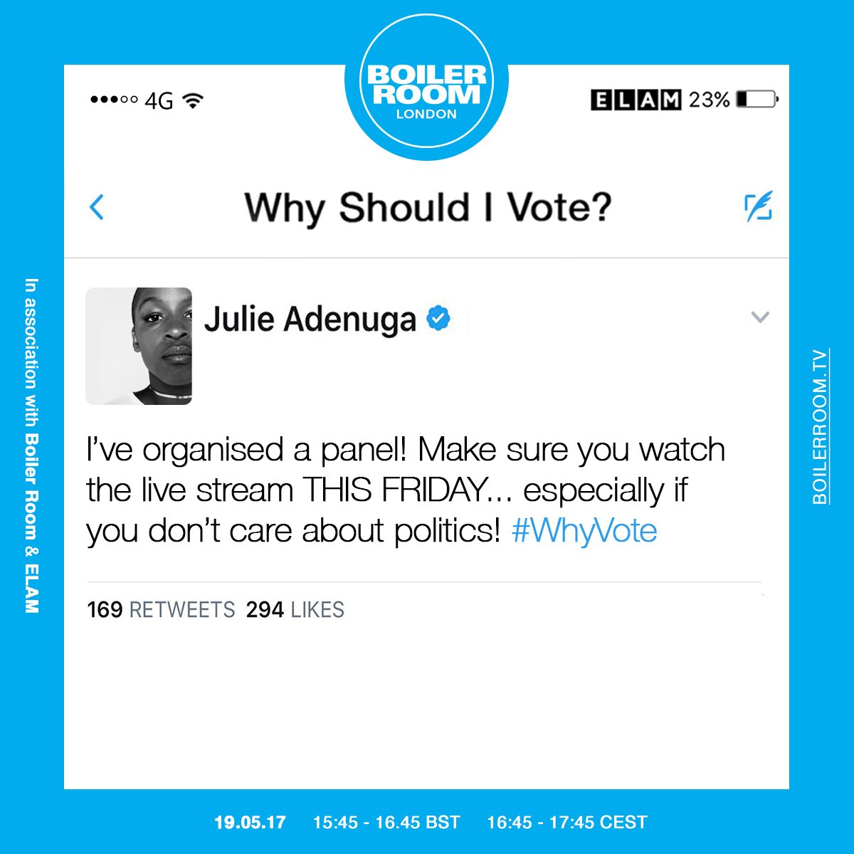 Flyer for event United Kingdom: Why Should I Vote?.