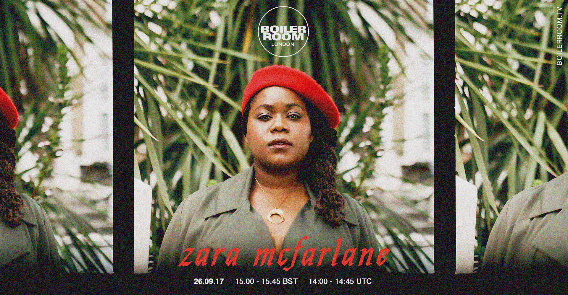 Flyer for event Zara McFarlane.