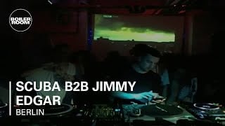 Flyer for event Scuba b2b Jimmy Edgar.