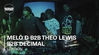 Flyer for event Melo D b2b Theo Lewis b2b Decimal.