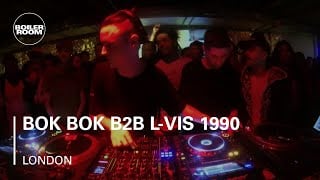 Flyer for event Bok Bok b2b L-Vis 1990.