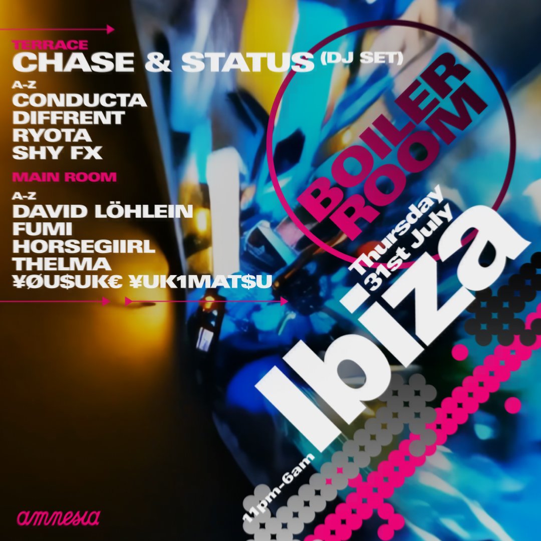 Flyer for event Ibiza.
