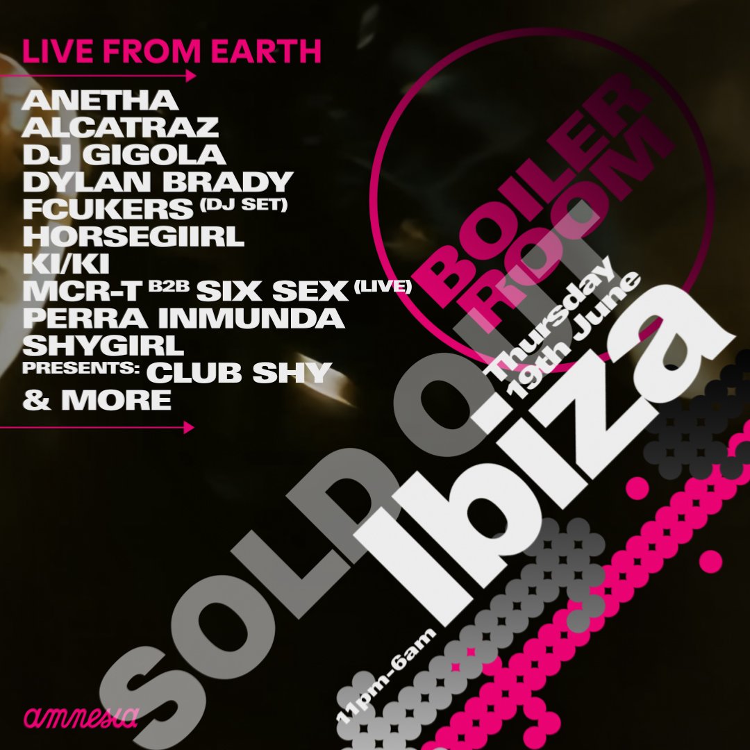 Flyer for event Ibiza.