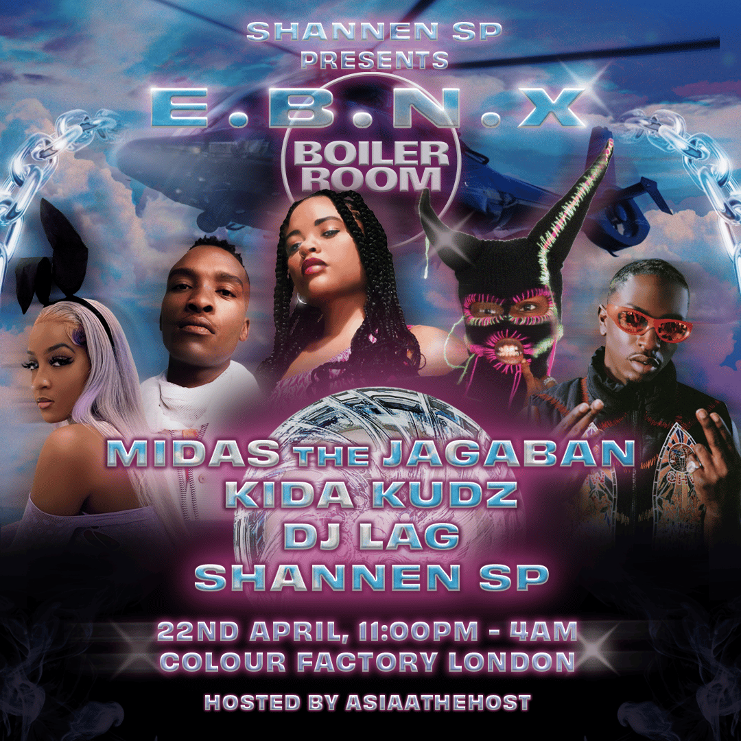 Flyer for event Boiler Room London: E.B.N.X.
