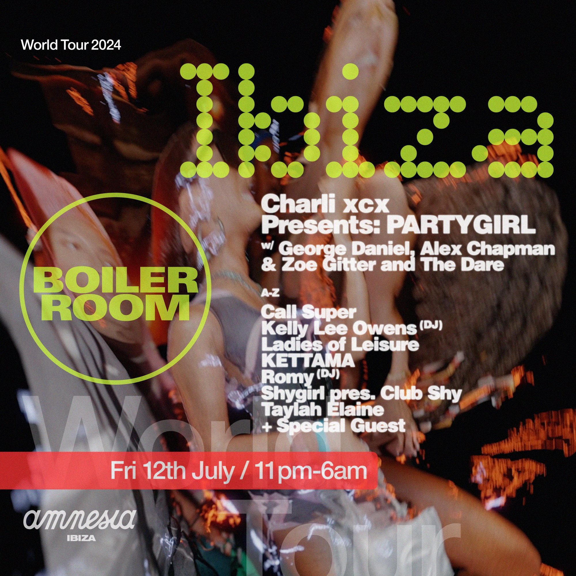 Flyer for event Ibiza.