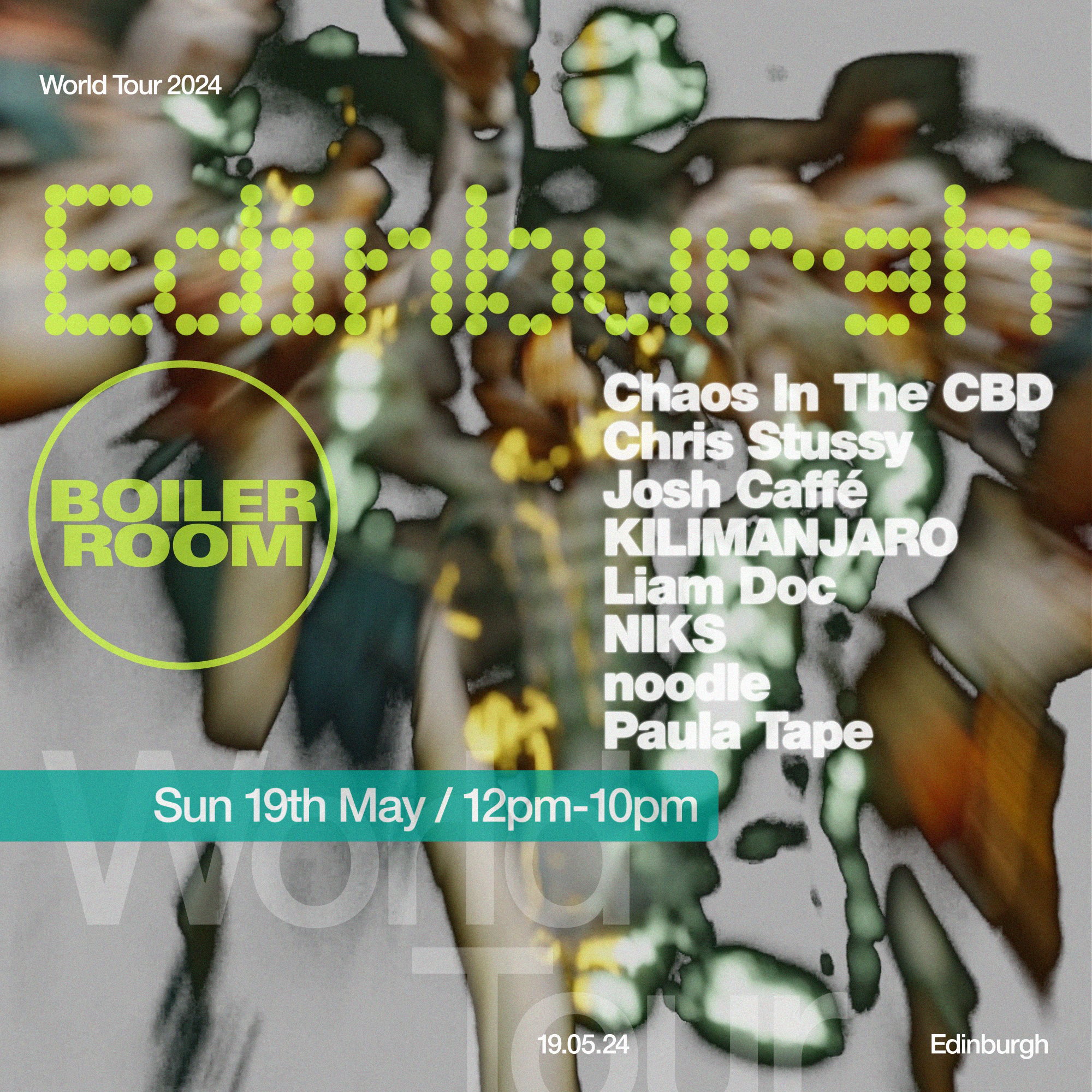 Flyer for event Edinburgh.