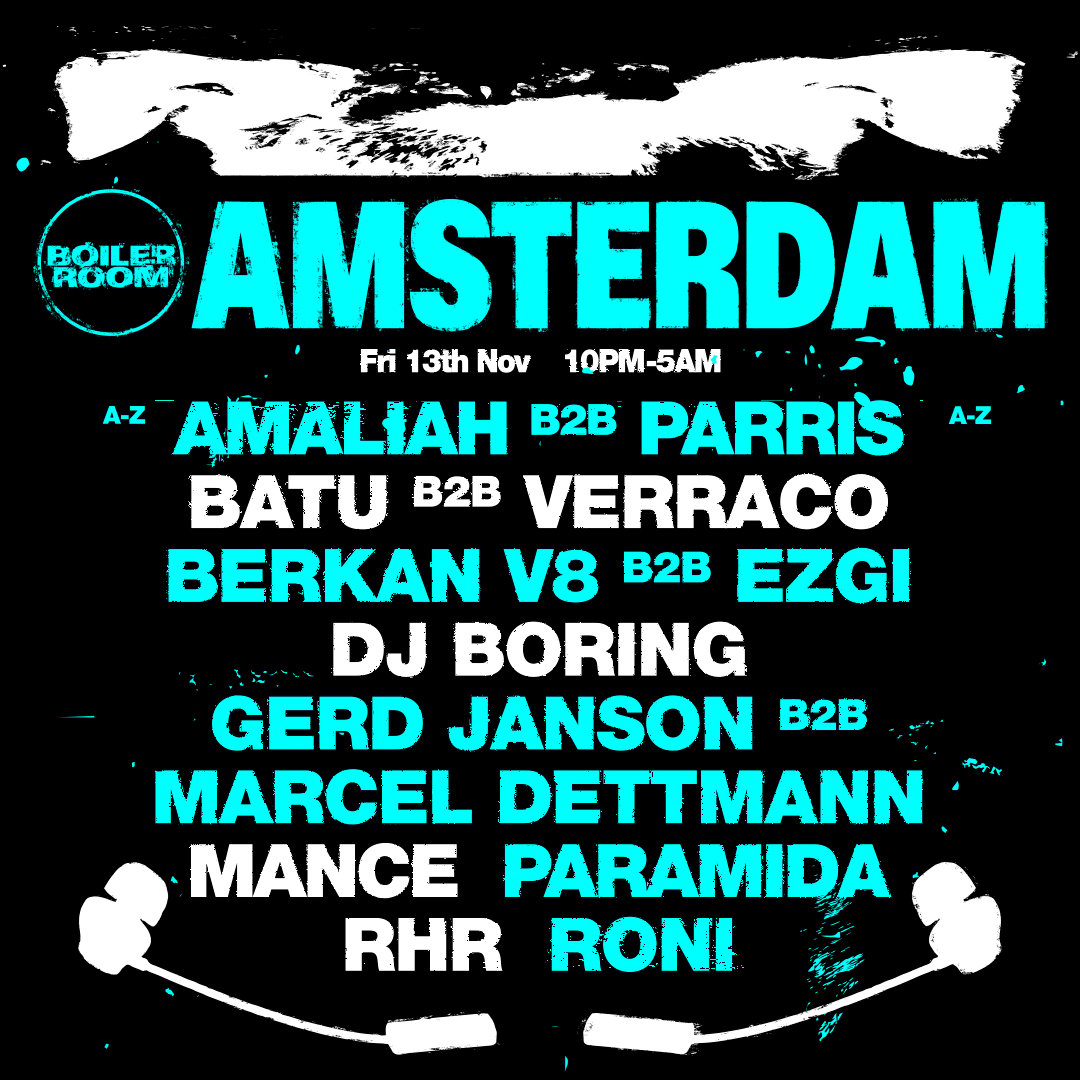 Flyer for event Amsterdam | Friday.