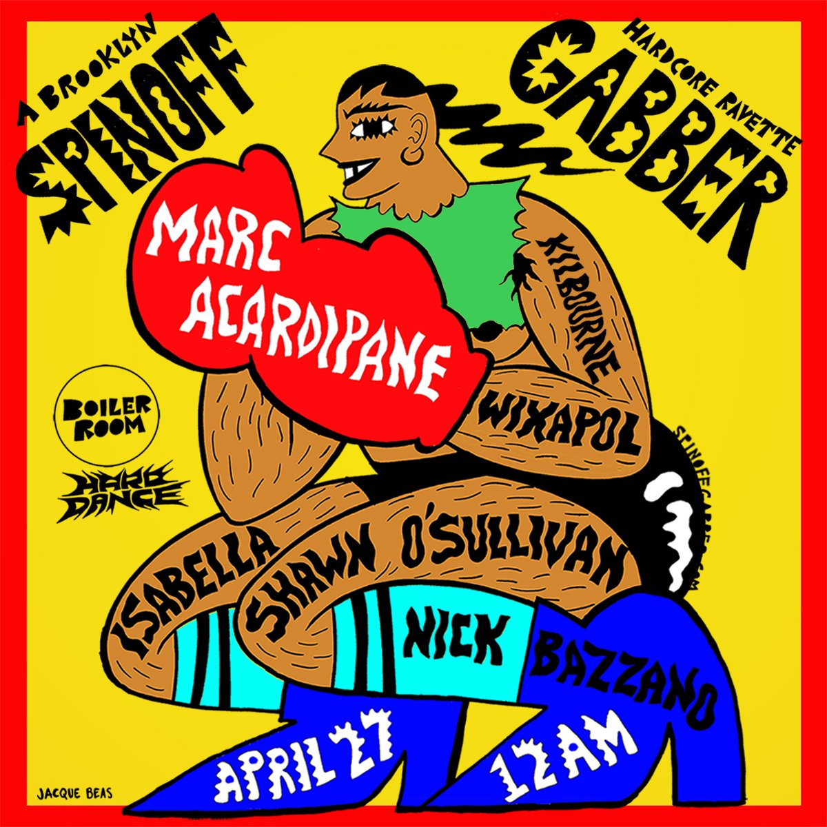 Flyer for event HARD DANCE: SPINOFF GABBER.