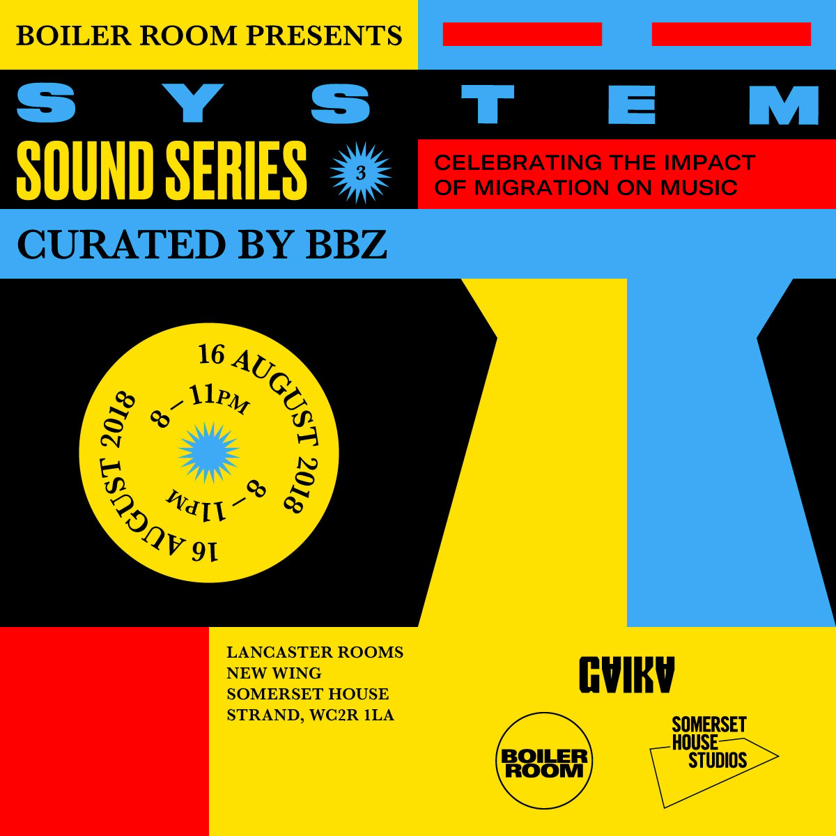 Flyer for event SYSTEM SOUND SERIES: BBZ.