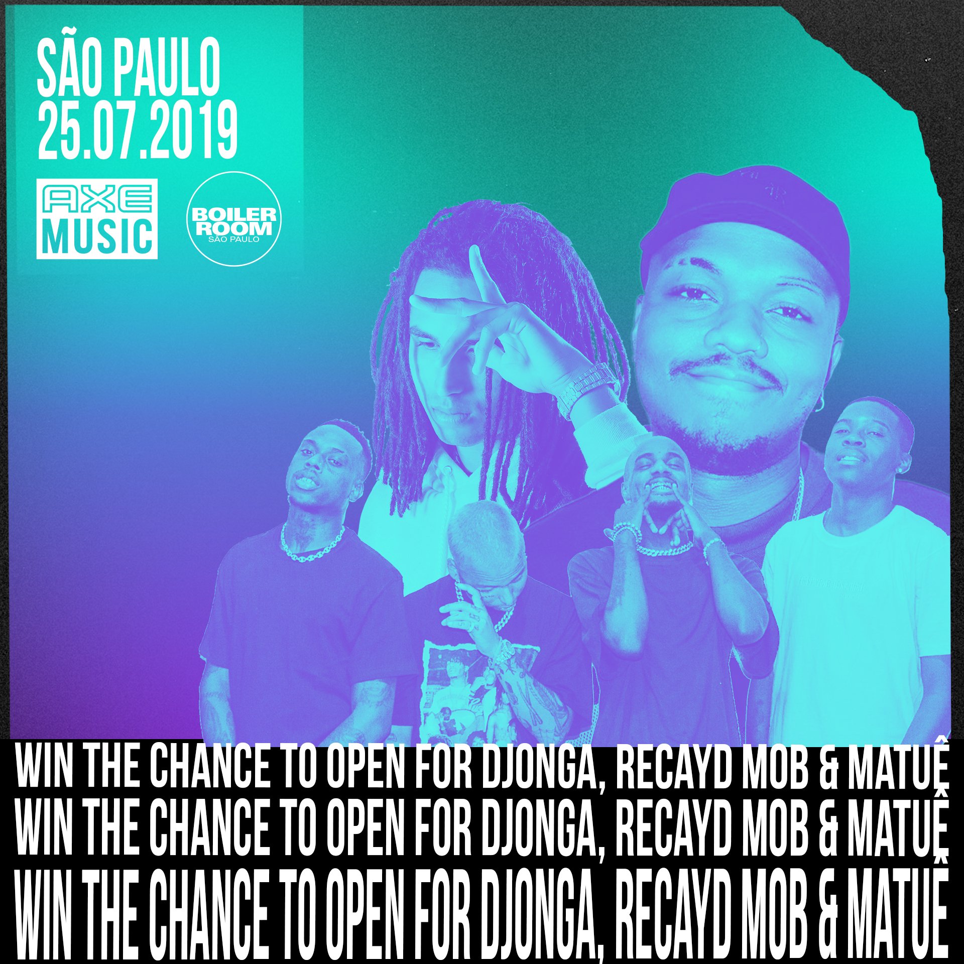 Flyer for event AXE Music | Chance to Open São Paulo.