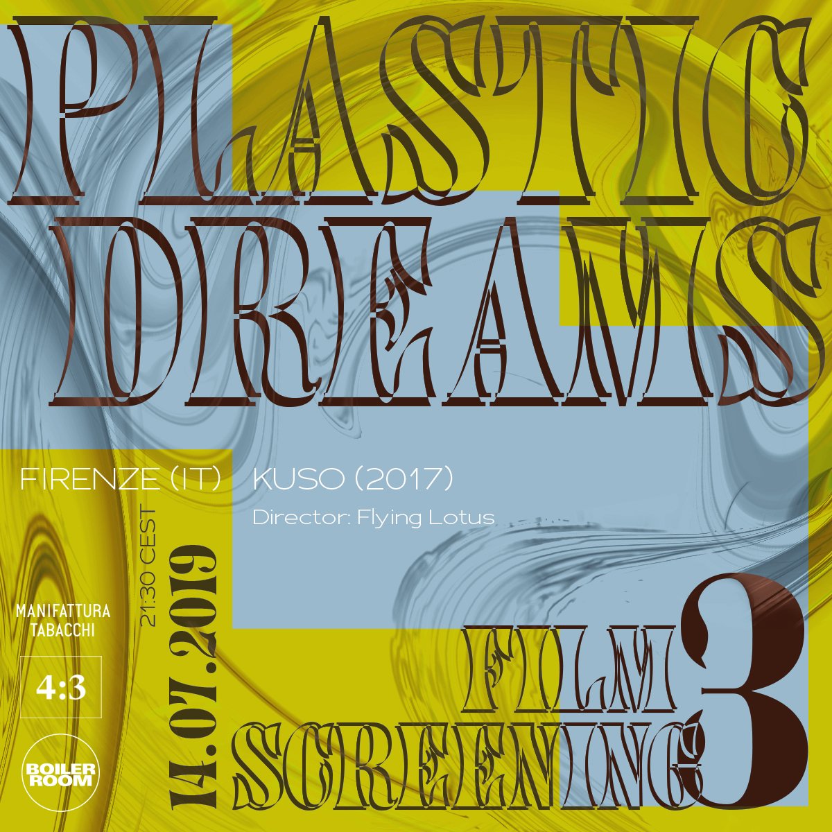 Flyer for event Plastic Dreams: 'Kuso' Screening.