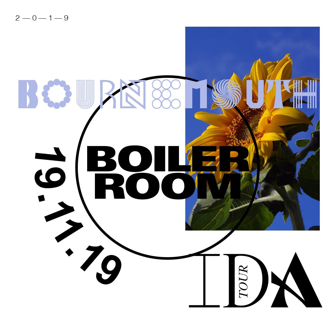 Flyer for event IDA - Bournmouth.