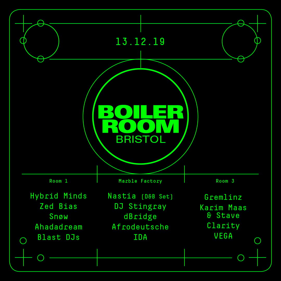 Flyer for event Boiler Room: Bristol.