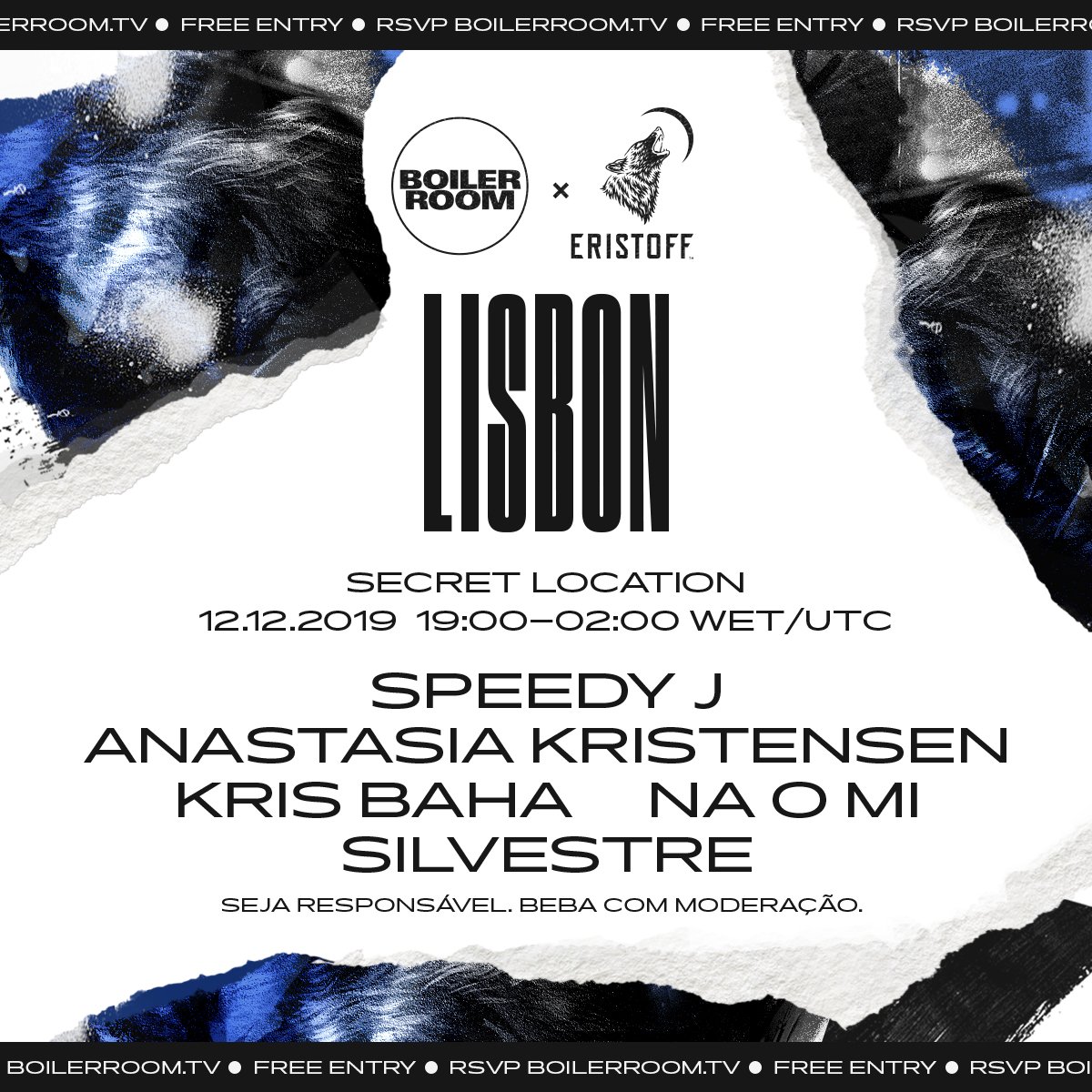Flyer for event Eristoff Lisbon.