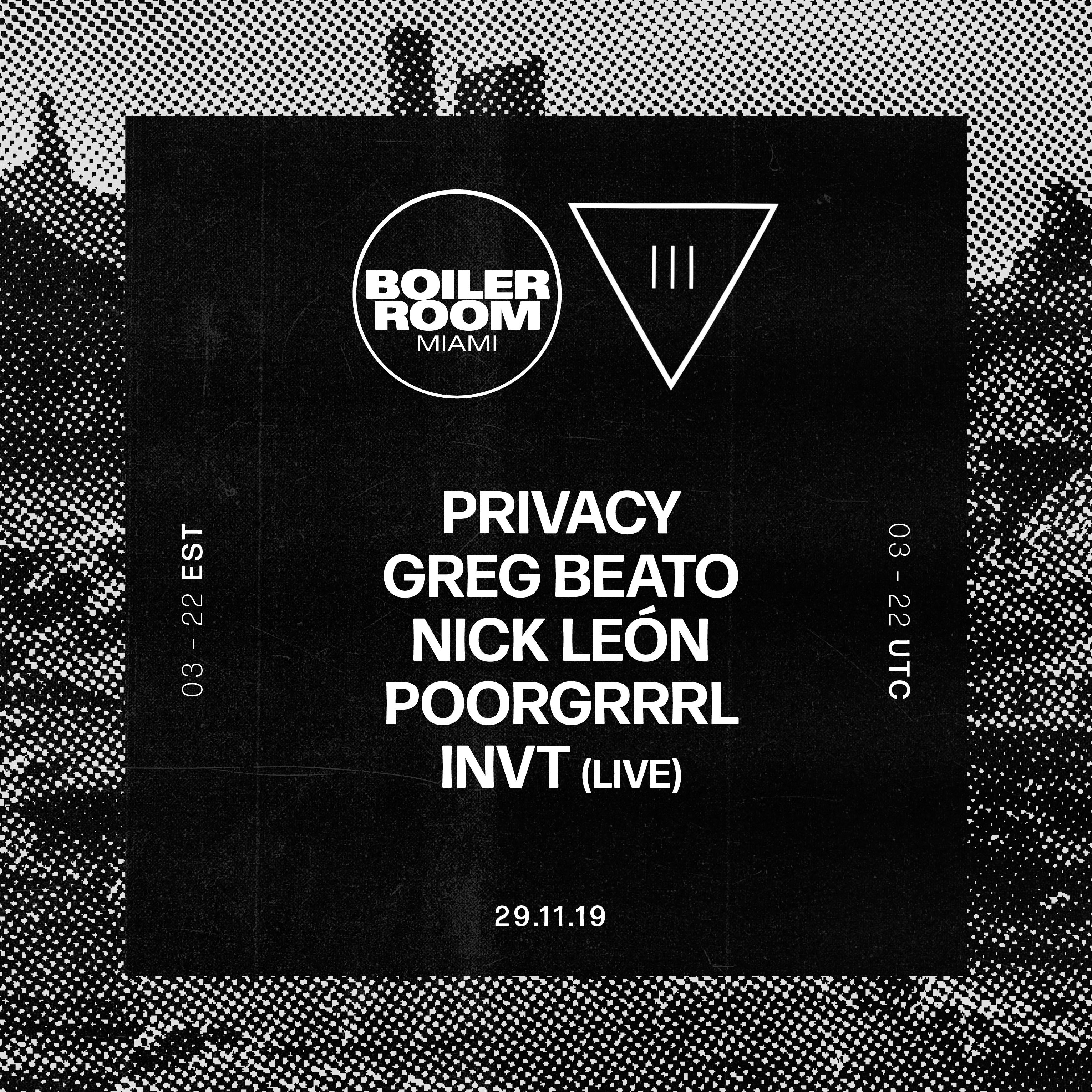 Flyer for event Boiler Room Miami: III Points Warehouse Party.