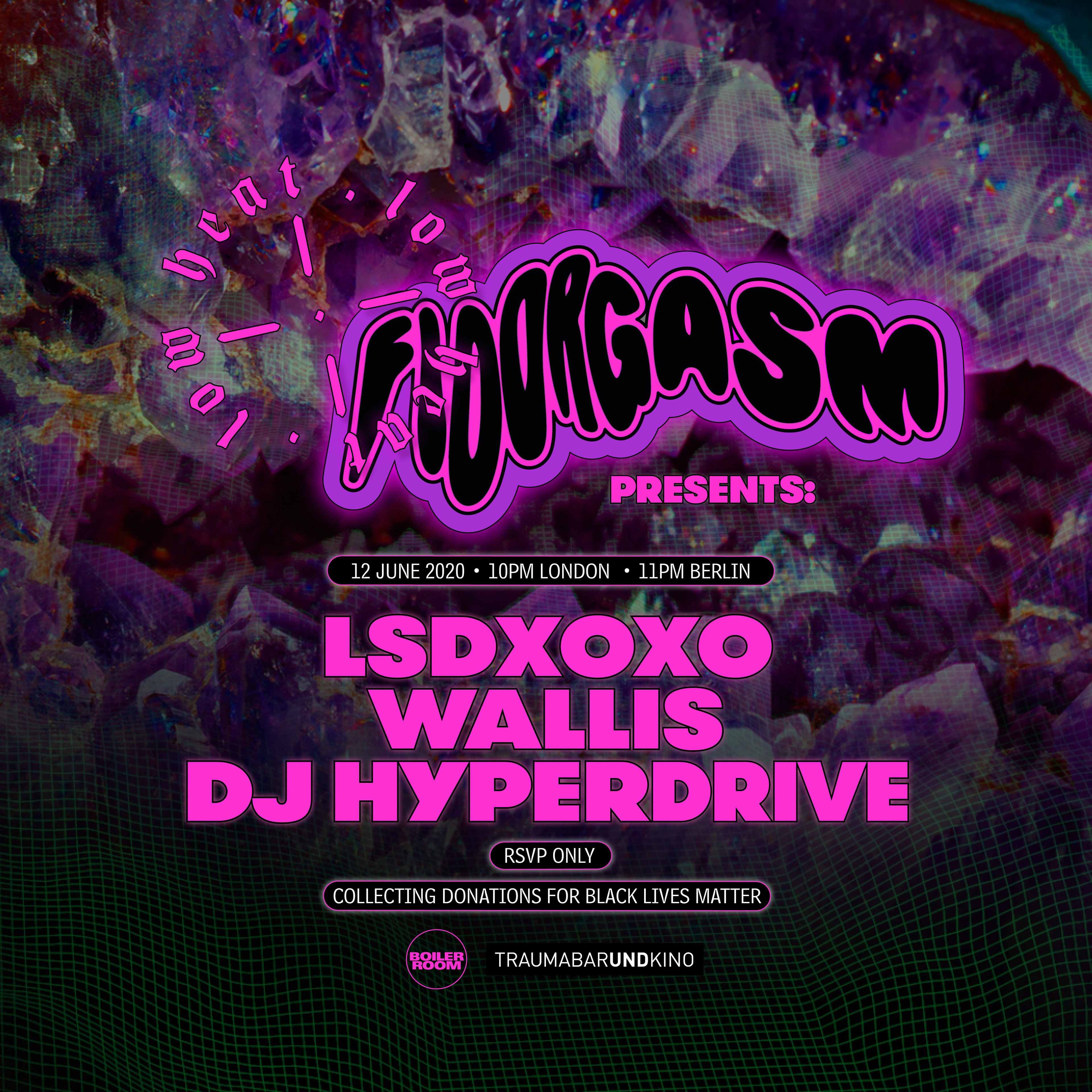 Flyer for event Low Heat: Floorgasm.