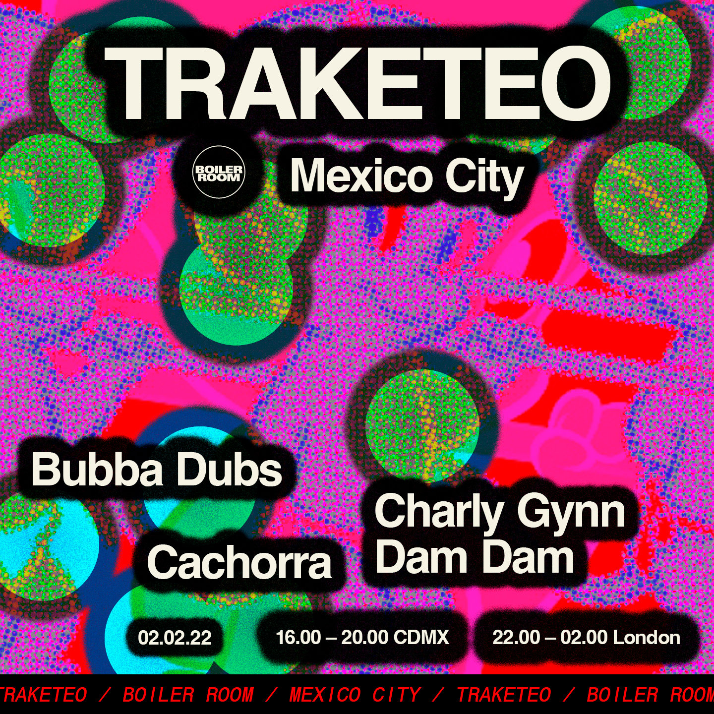 Flyer for event CDMX: Traketeo.