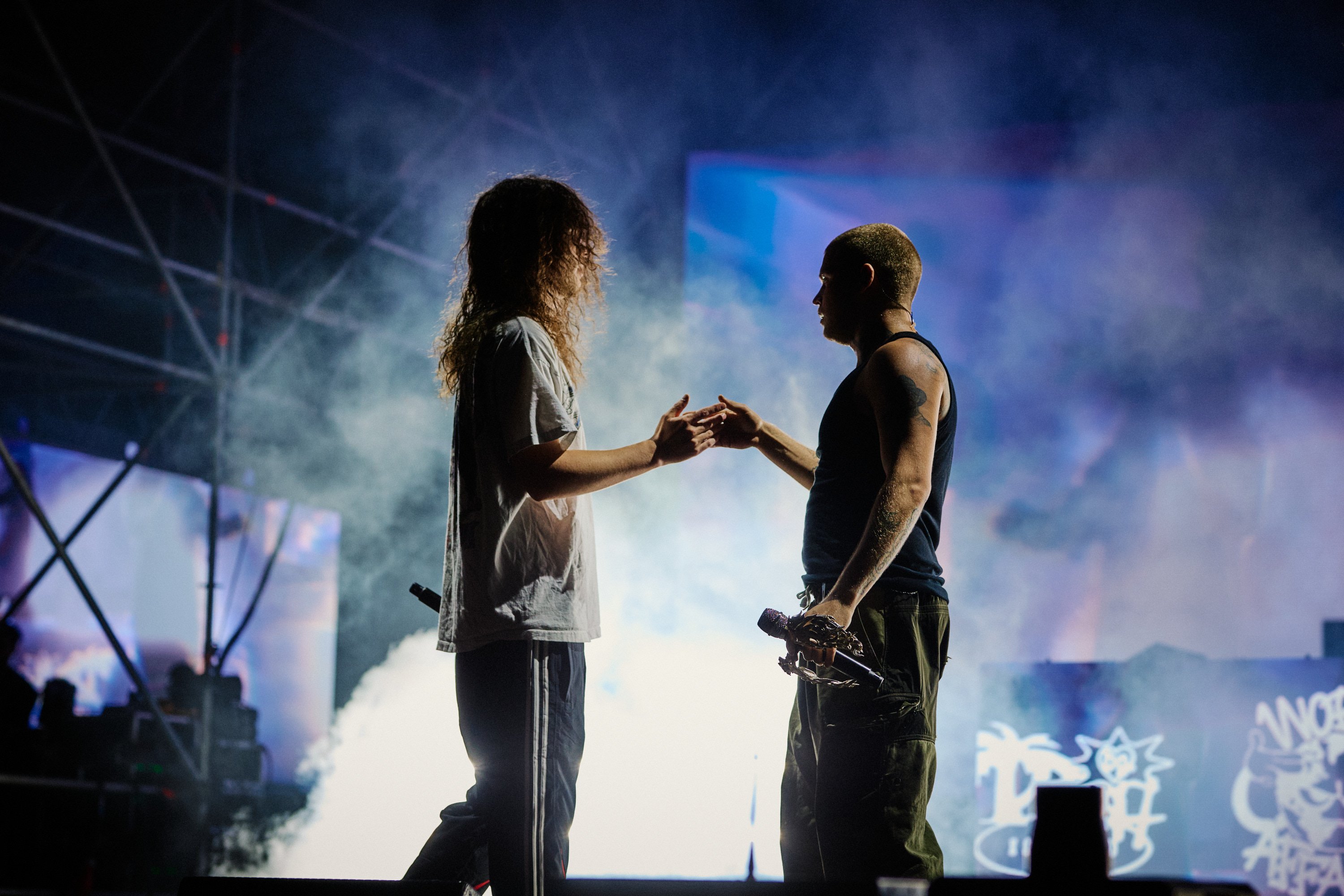 Photo of set Yung Lean & Bladee.