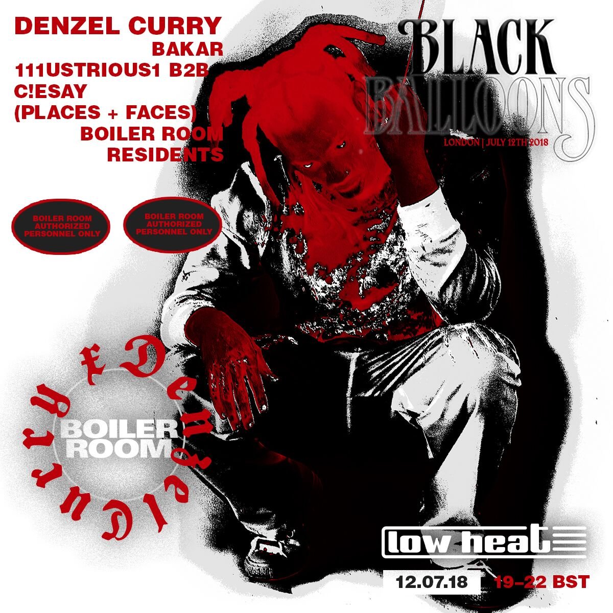 Flyer for event Low Heat 010.