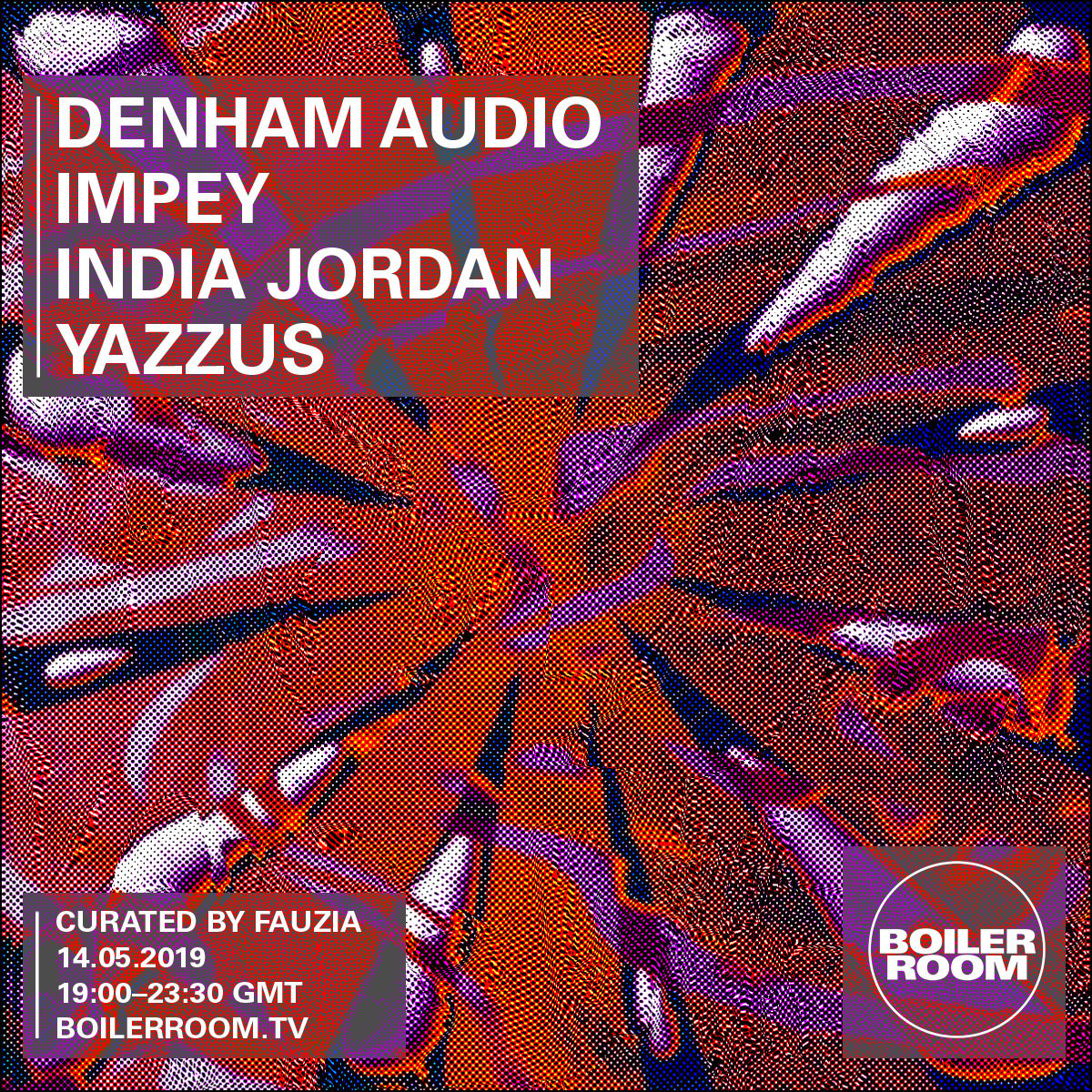 Flyer for event Fauzia Curates.