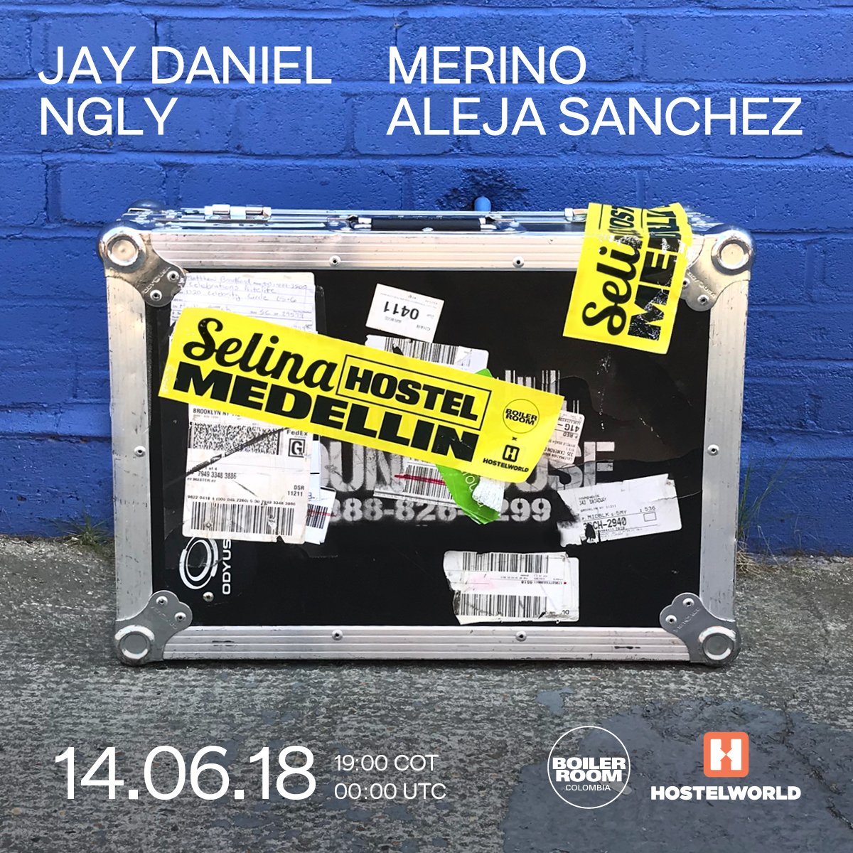 Flyer for event Boiler Room x Hostelworld.