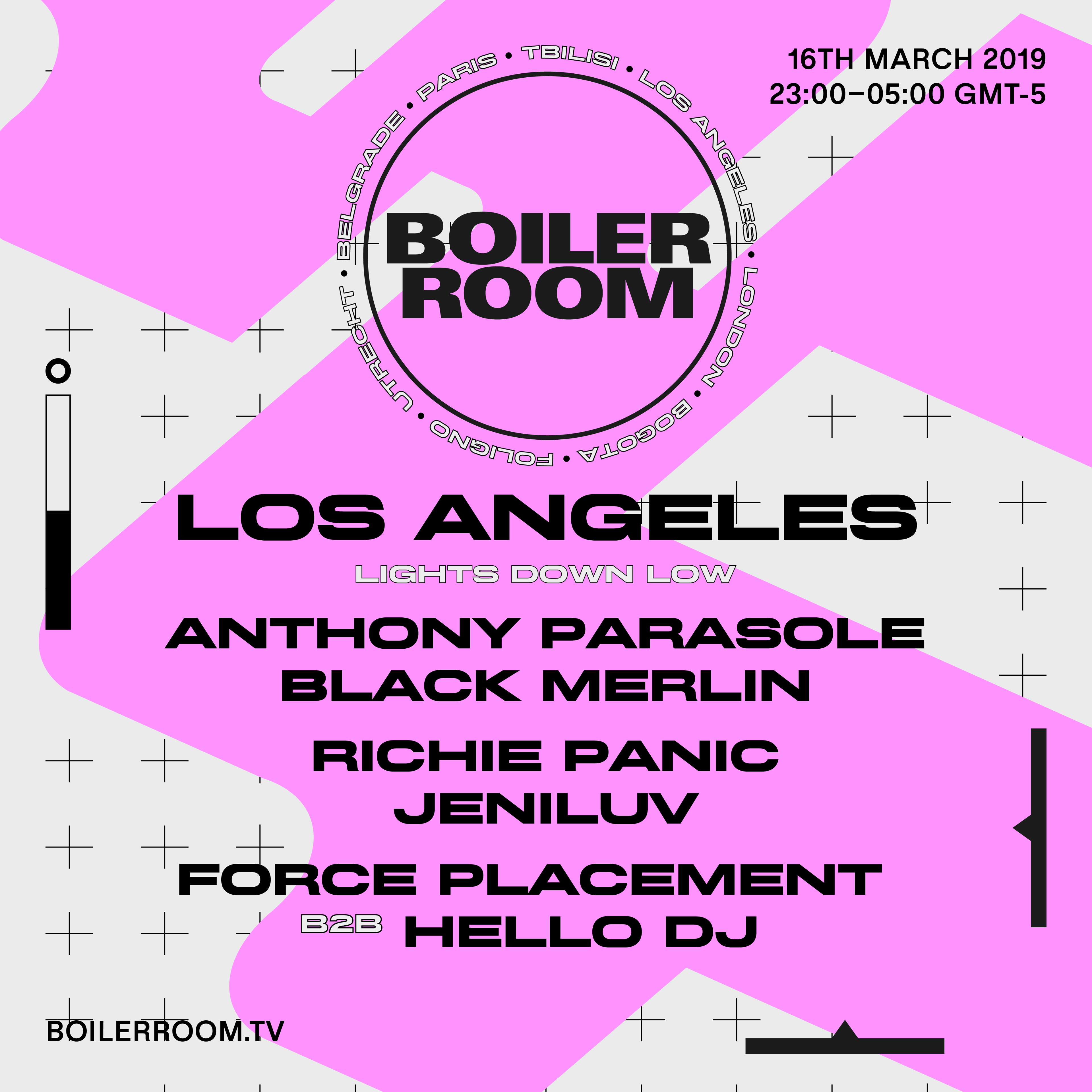 Flyer for event BOILER ROOM LA: WAREHOUSE PARTY.
