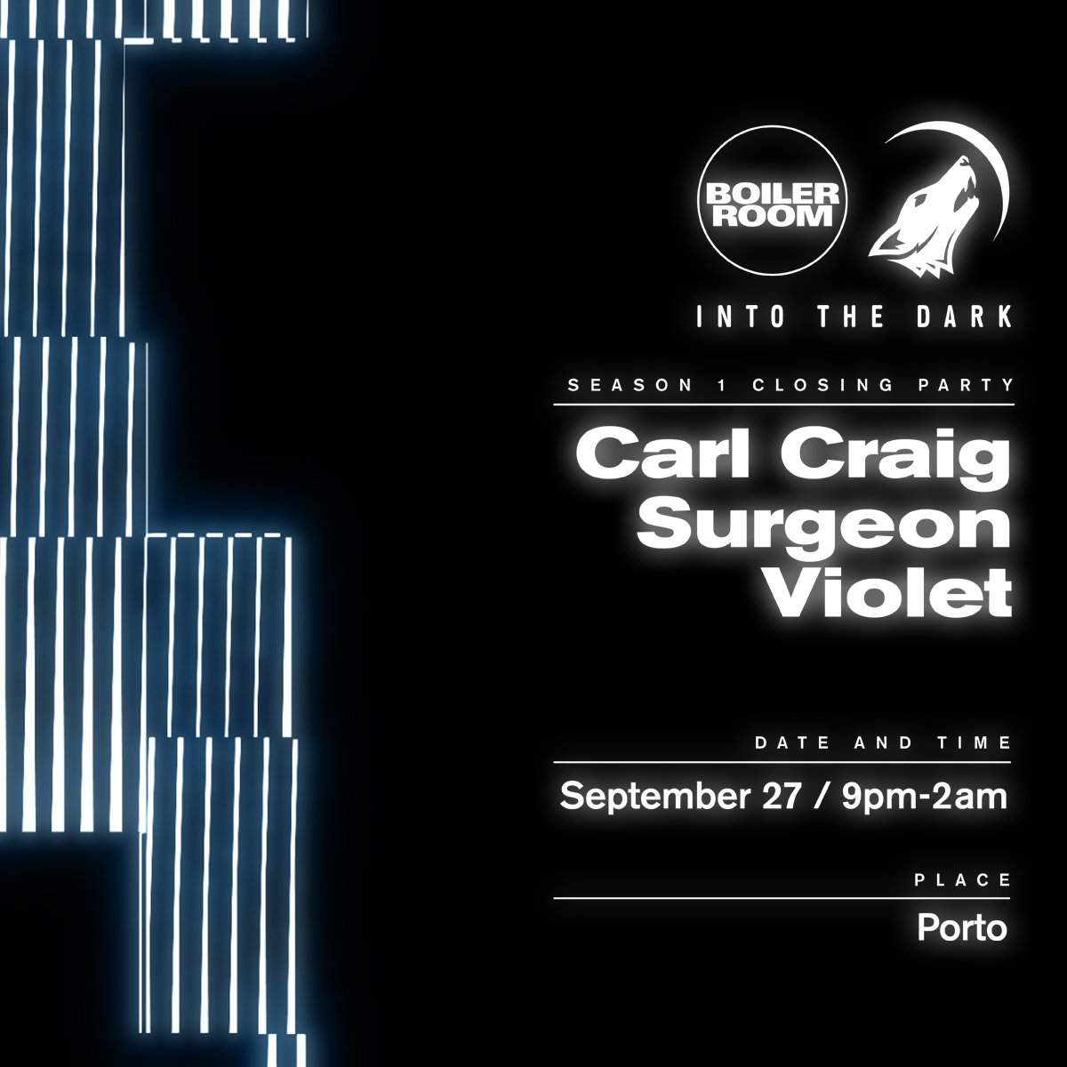 Flyer for event Into The Dark: Porto.