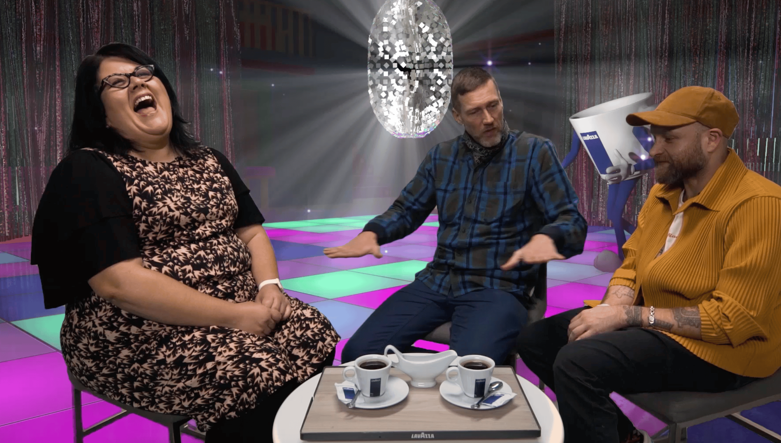Photo of set Chat Room 10: Amy Lamé and Horse Meat Disco.